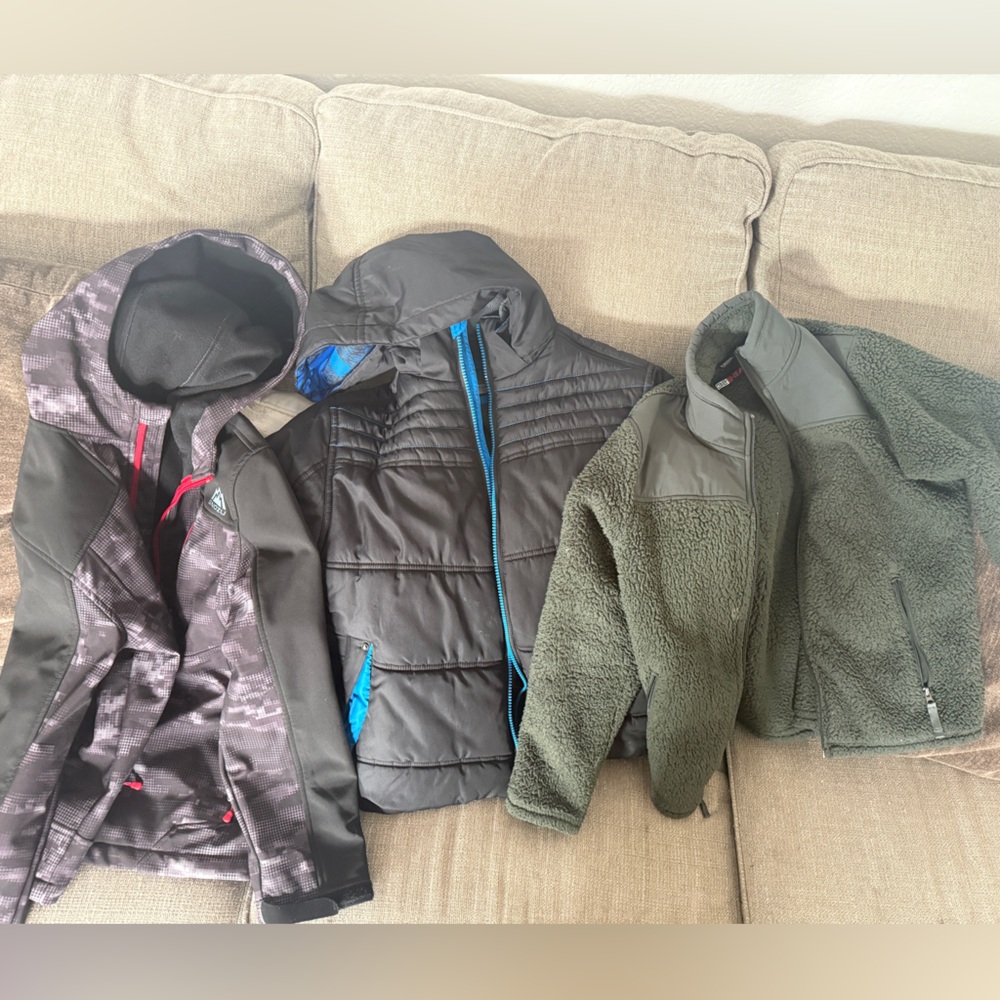 3 jackets boys size 10-12